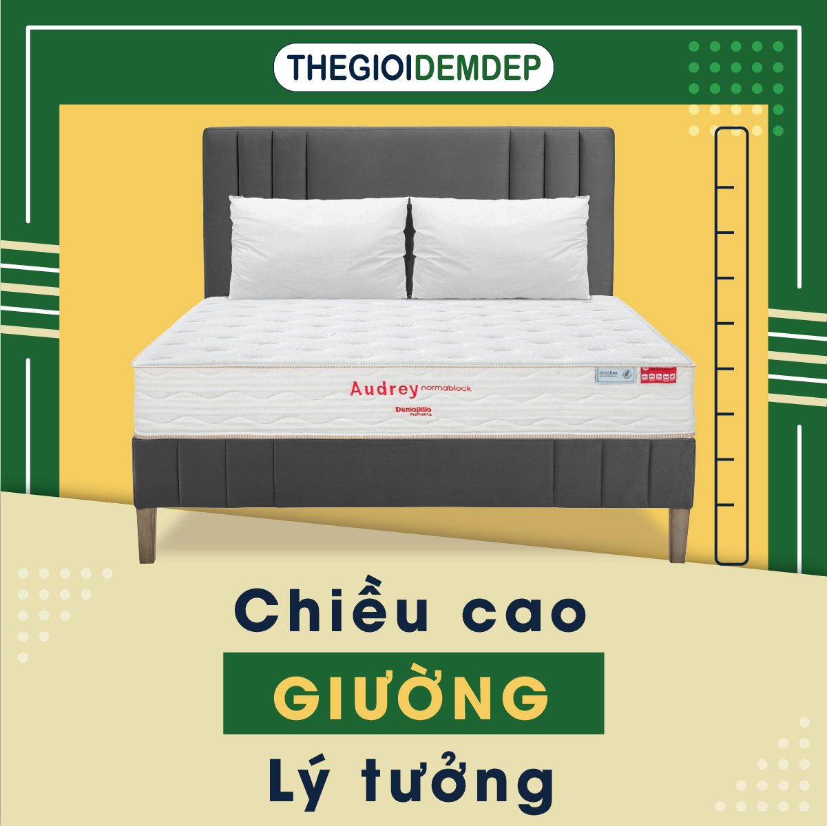 Chiều cao giường lý tưởng