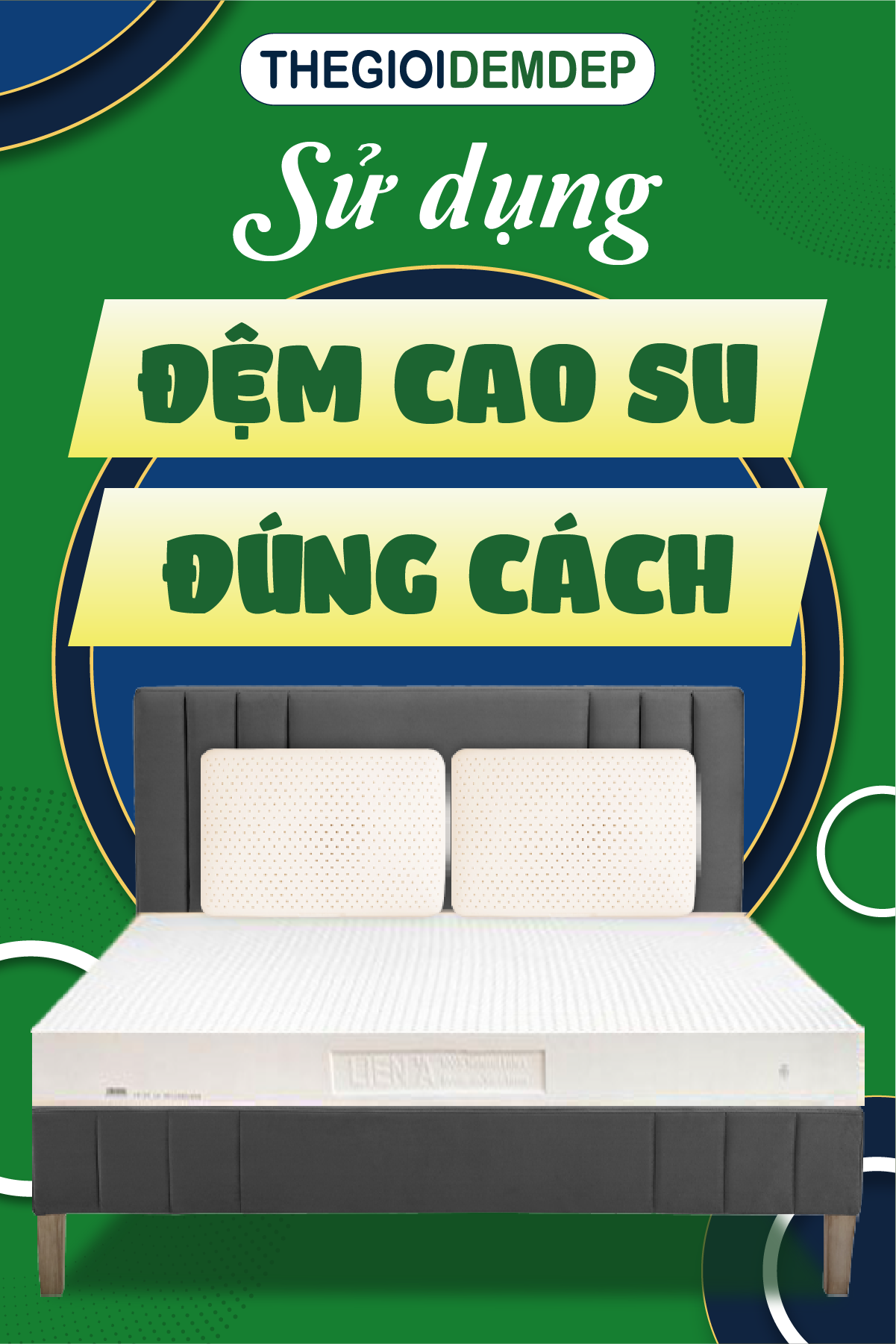 Sử dụng đệm cao su đúng cách