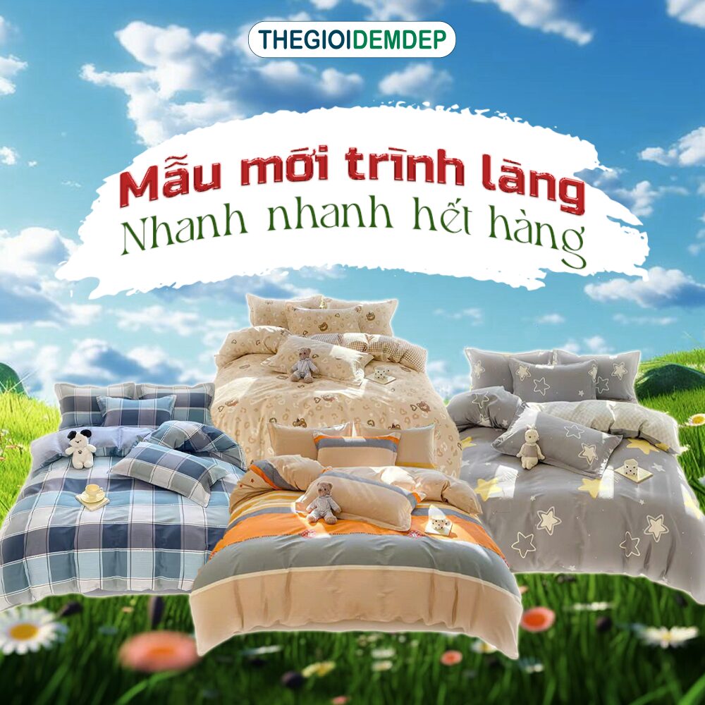 📣VỀ MẪU MỚI – BỘ CHĂN GA L’AMOUR COTTON  🔖Ưu đãi -30% Miễn ship toàn quốc